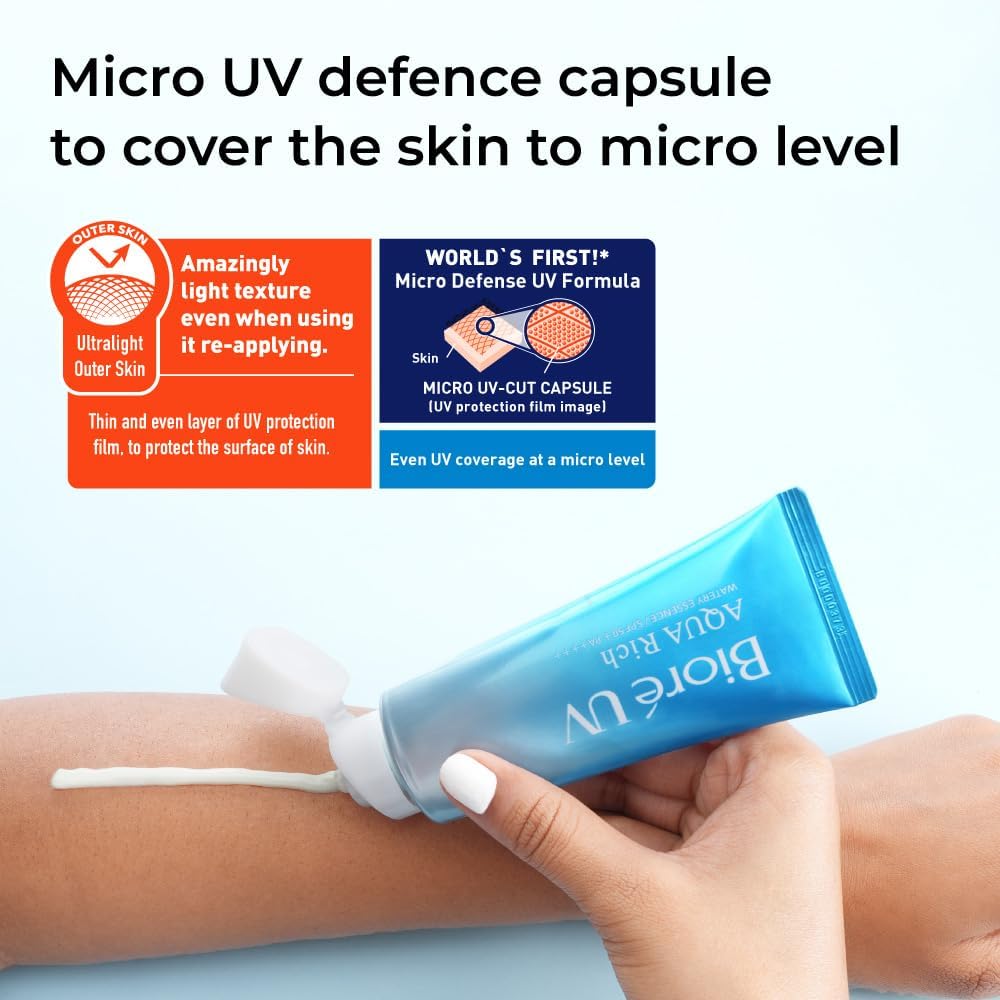 Biore UV AQUA Rich Watery Essence Sunscreen SPF 50+/PA++++ 70g