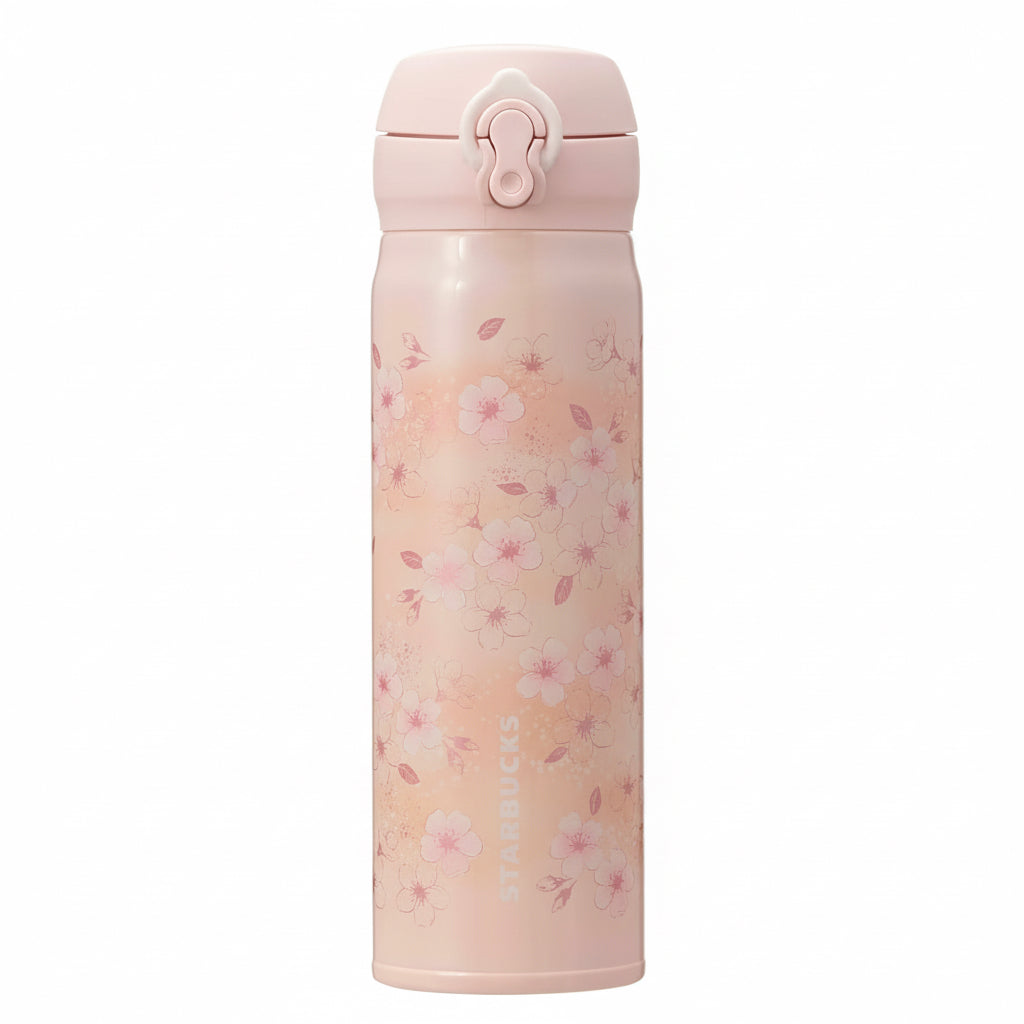 #NEW LIMITED Starbucks SAKURA2026 Handy Stainless Bottle Pink Beige 500ml