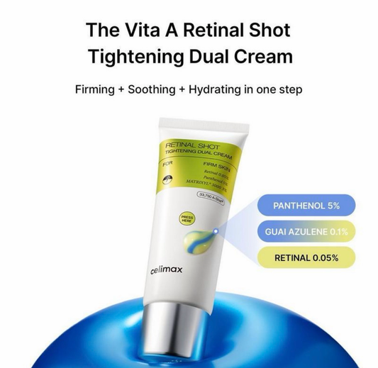 #NEW CELIMAX Vitamin A Retinal Shot Tightening Dual Cream – 50 ml