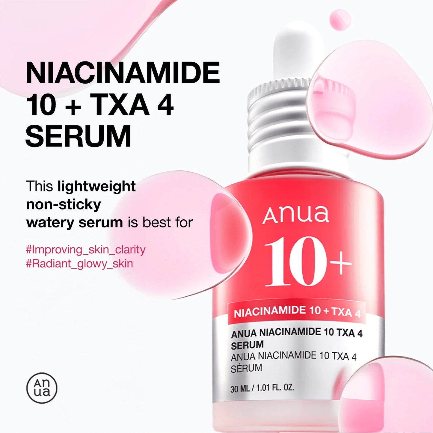 ANUA NIACINAMIDA 10%+TXA 4% Suero