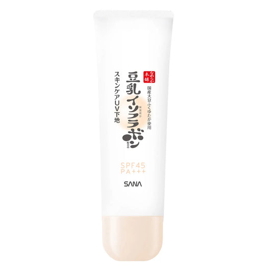 Base UV Nameraka Honpo para el cuidado de la piel, color beige transparente, FPS 45 PA+++