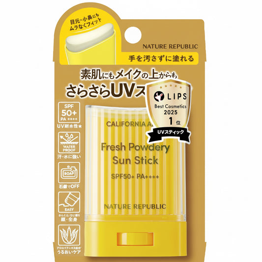 NATURE REPUBLIC Stick UV à l'aloe vera frais et poudré SPF50+ PA++++