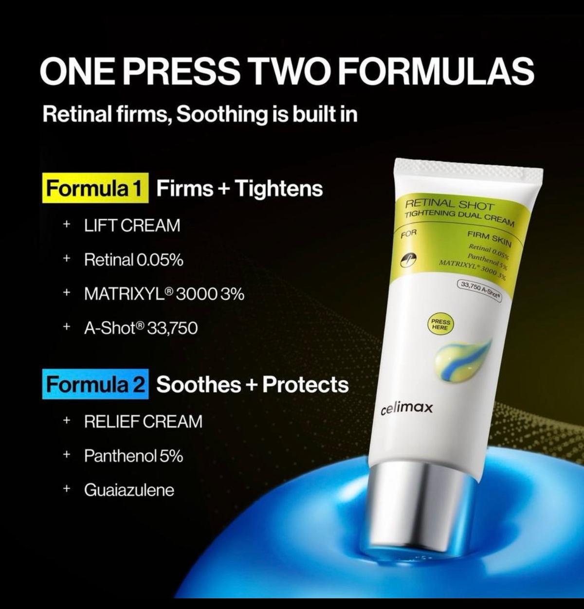#NEW CELIMAX Vitamin A Retinal Shot Tightening Dual Cream – 50 ml